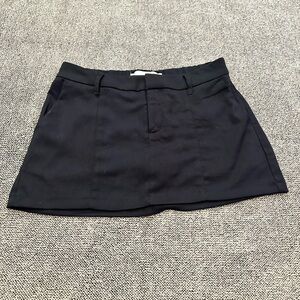 Hollister black mini skort skirt NWT